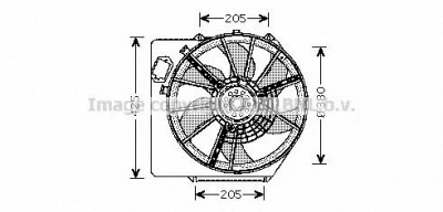AVA QUALITY COOLING rt7536 -  Вентилятор, охлаждение двигателя